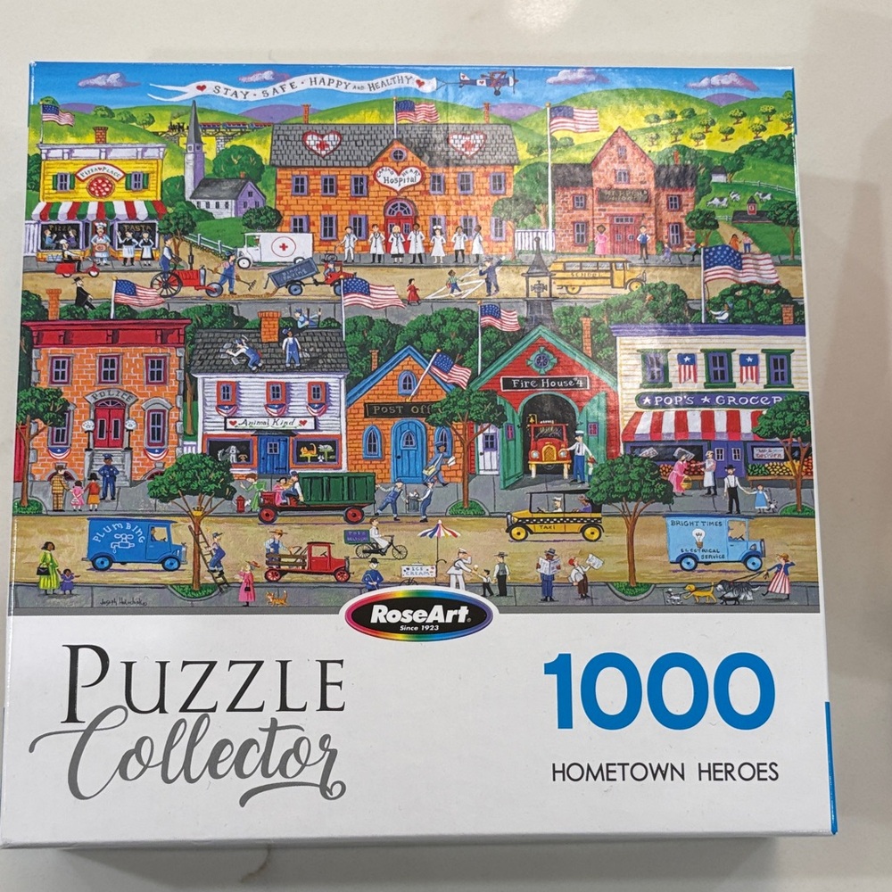 RoseArt Colorful Town Scene Puzzle - 1000 Pieces